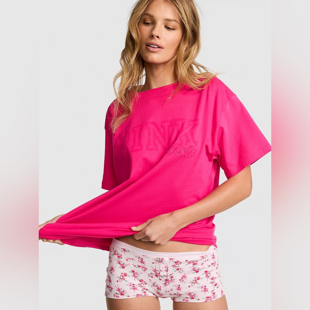 PINK Campus Cotton Tee NWT